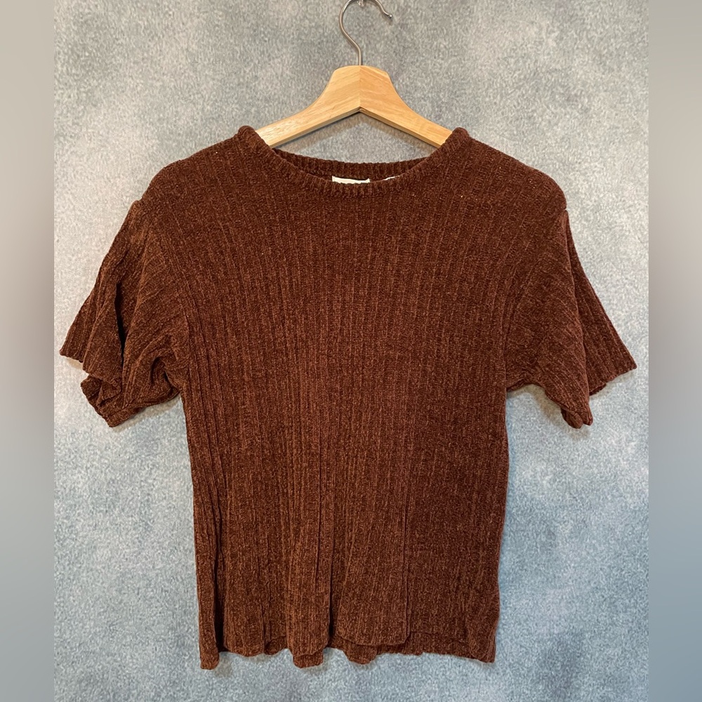 Vintage 90s Bentley Soft Chenille Sweater- Beautiful Deep Brown